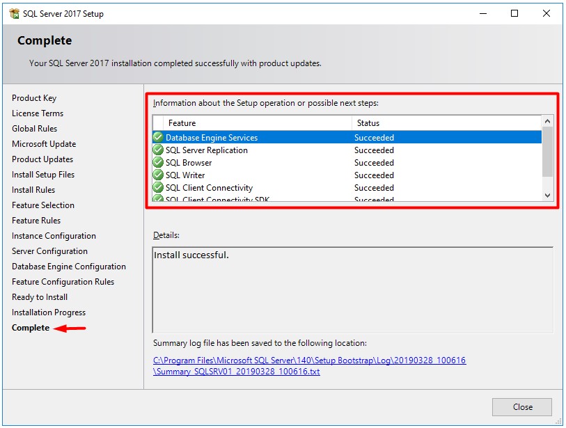 SQL Server 2017 Kurulumu